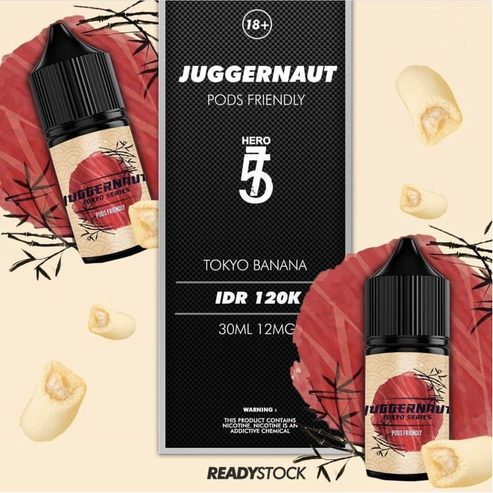 Juggernaut Tokyo Banana Cake Salt Nic 30ml By Hero57