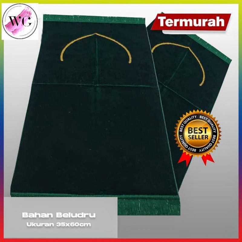 SAJADAH TURKISH MINI POLOS MUKA/UKURAN 35cmX60cm/SAJADAH ANAK MUKA ULTRA PLAIN / MUSLIM