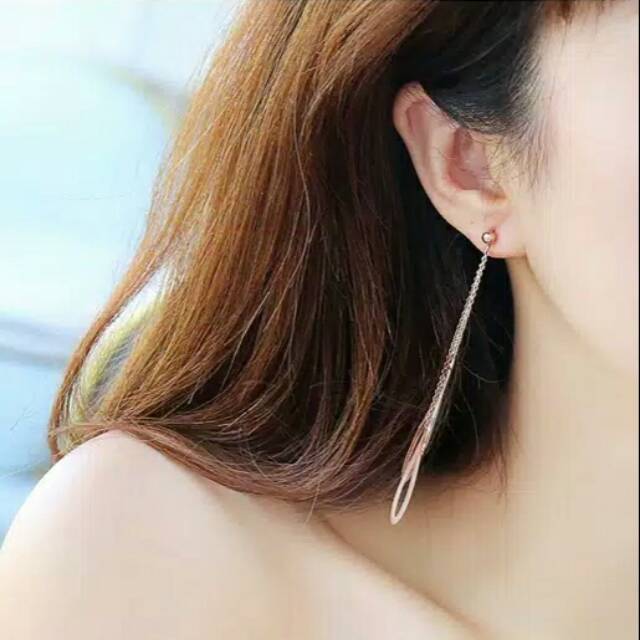 GG Anting Tusuk juntai Titanium#AT-127