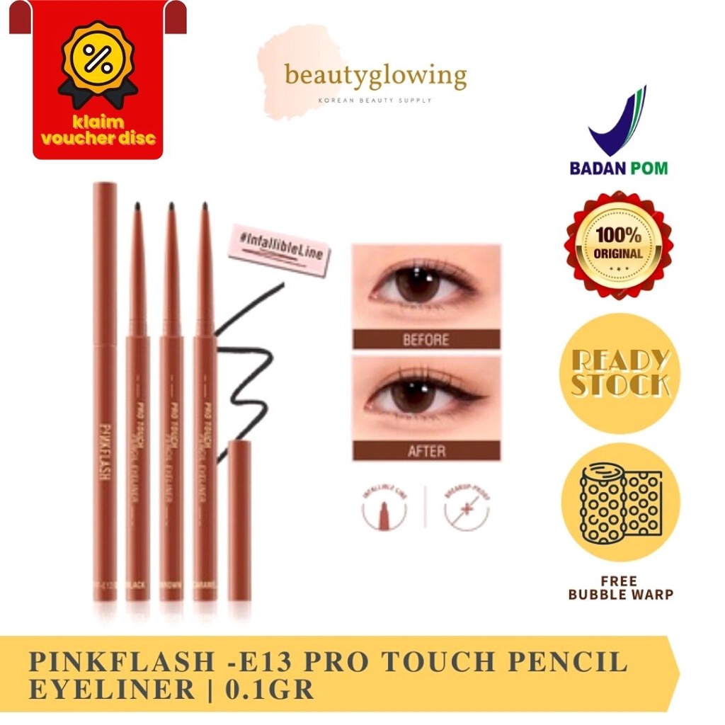 [BPOM] PINKFLASH E13 PRO TOUCH PENCIL EYELINER