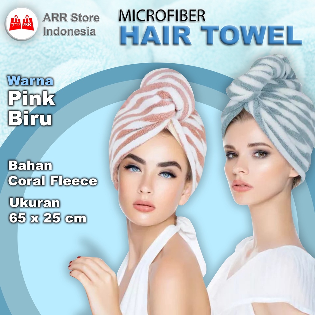 Handuk Kepala Hair Towel Microfiber Daya Serap Super Kualitas Import Premium