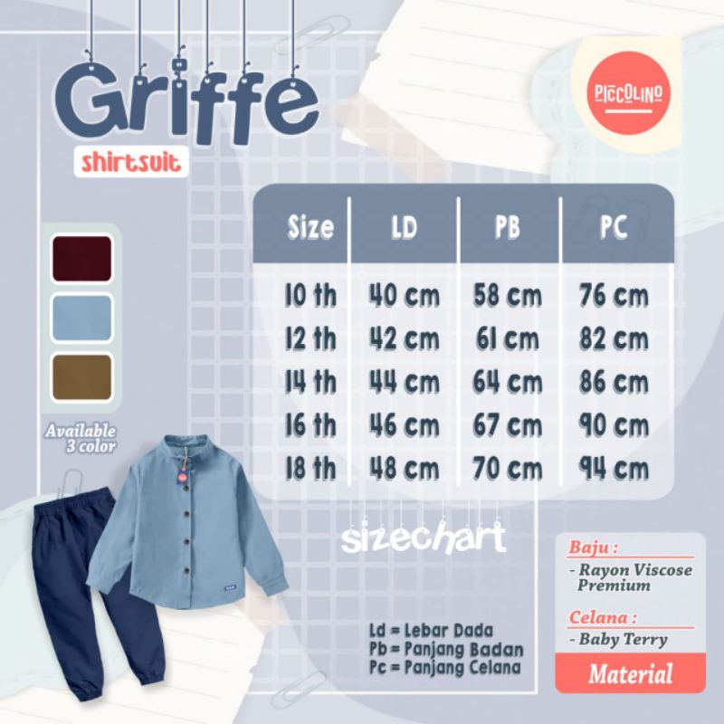 set griffe dan laurel 10-18t