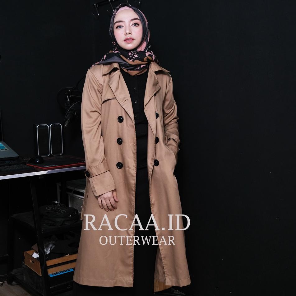 Harga Spesial.. ARUMI MOCCA LONG BLAZER - LONG OUTER -COAT WANITA - LONG CARDIGAN- OUTER WANITA PANJ