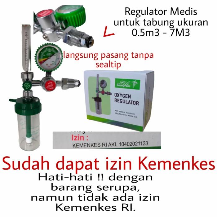 Regulator Regulator Oksigen Medis - Regulator Oxygen - Regulator Tabung Oksigen