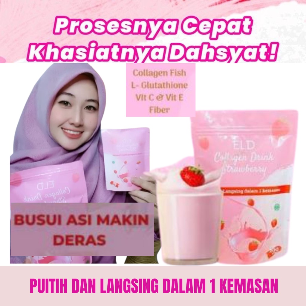 Collagen Drink Pemutih Badan dan Pelangsing Badan dalam 1 Kemasan BPOM HALAL Pomeglow Beauty Drink M