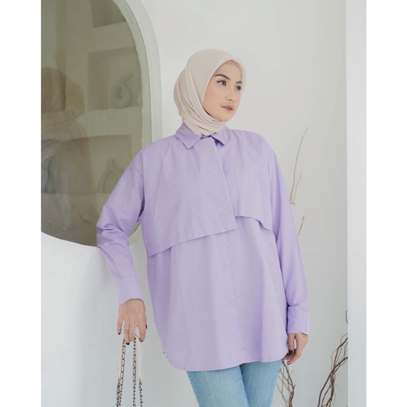 (MSB) KEMEJA KANNA BLOUSE ATASAN WANITA SHIRT