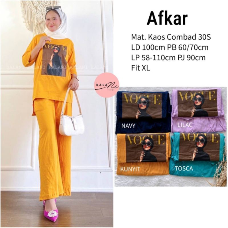 TERBARU GAMIS AFKAR SET BY KALANI