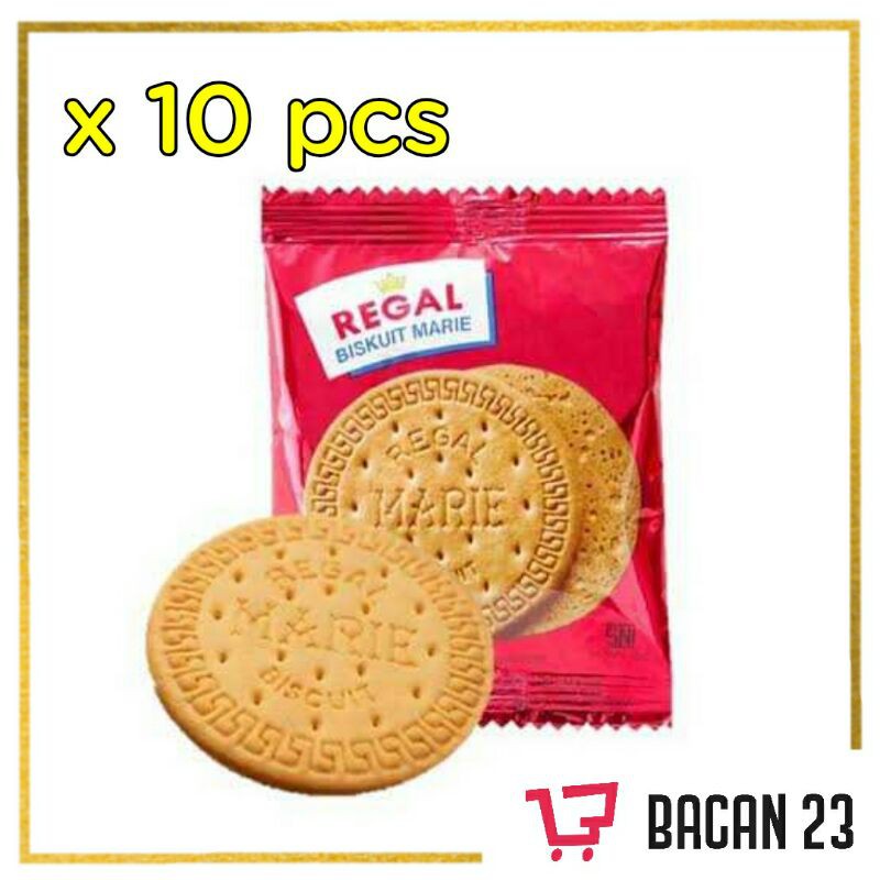 

Regal Biskuit Marie (10x12gr) / Biskuit Regal Susu / Snack Makanan Ringan / Bacan 23 - Bacan23