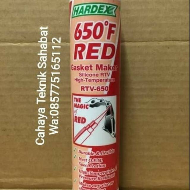 

LEM hardex red silicone gasket(300gr)