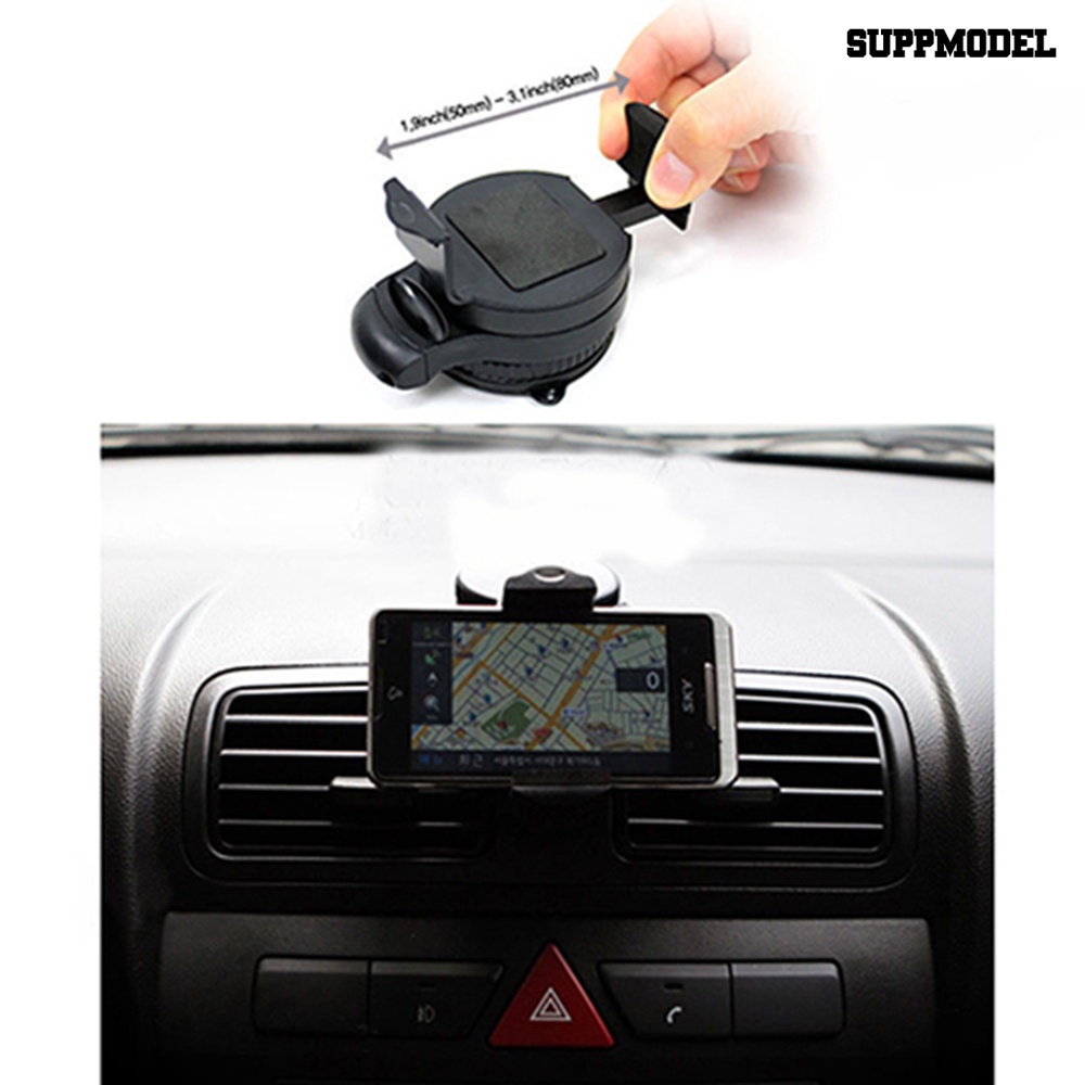 Sdl Bracket Mount Kaca Depan Mobil Rotasi 360 Derajat Holder Handphone / GPS / PSP / iPod