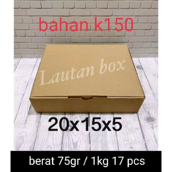 

Dus 20x15x5 die cut model pizza box karton - dus souvenir / kotak makan/kardus
