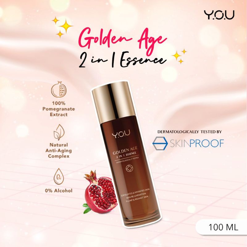 Kosmetik You Golden Age 2 In 1  Essence / Toner 100ml