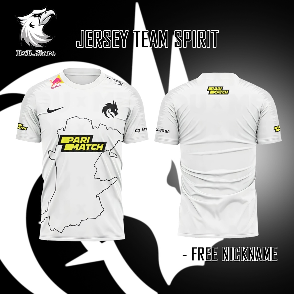 JERSEY TEAM SPIRIT 2021 GAME DOTA 2 SCGO LOL WILDRIFT FULLPRINTING (FREE NICKNAME)