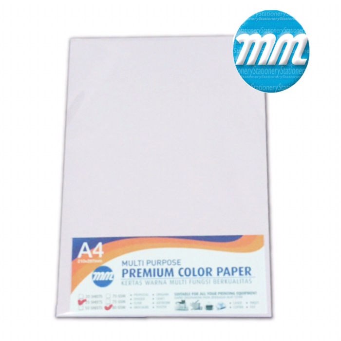 

HVS Warna A4 80gr MM-185 Lavender (1 rim)