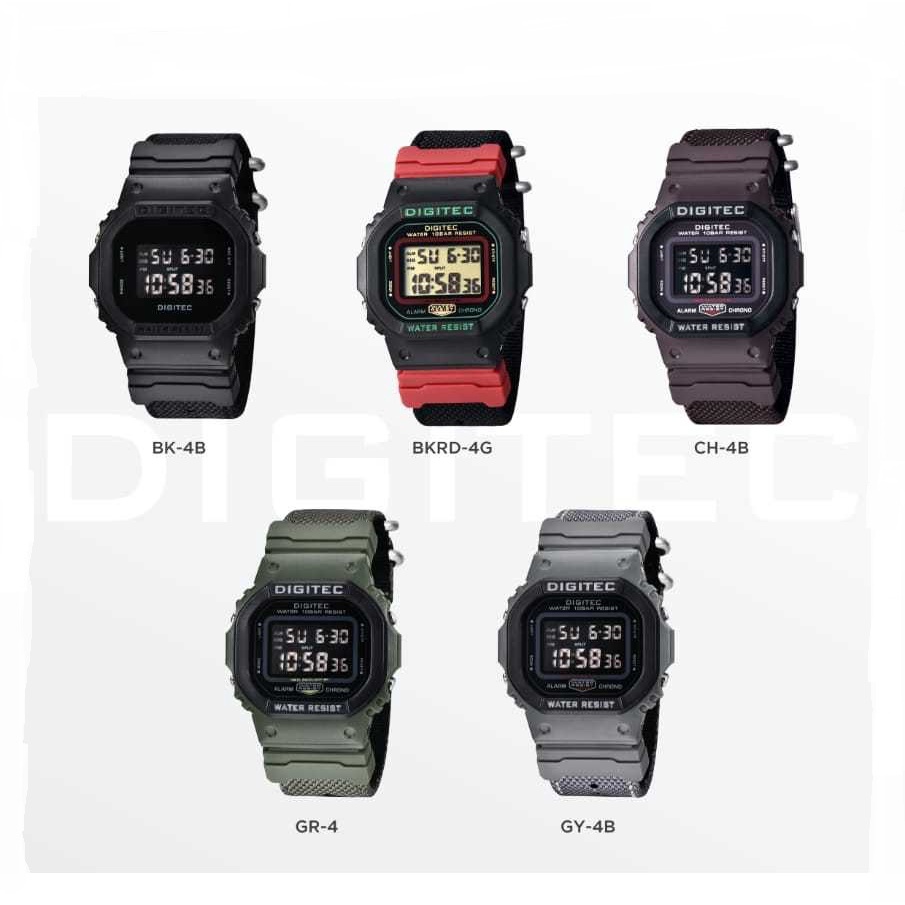Digitec DG-6034T Jam Tangan Digital Original Strap Kanvas