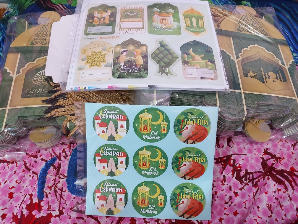 Box Toples Lebaran, Packaging Kue Kering, Dus Cookies Idul Fitri | Tb-lantern