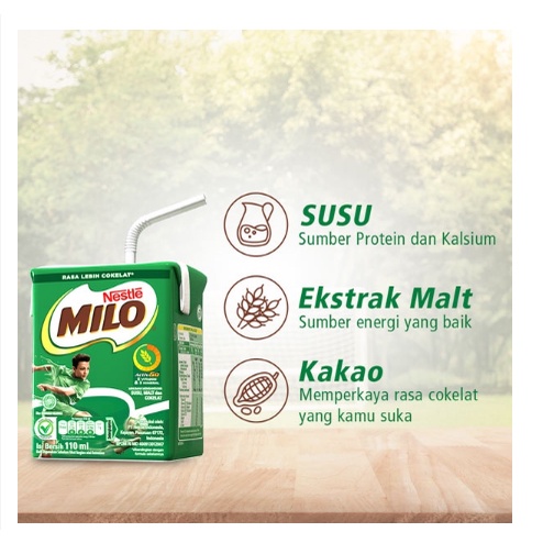 MILO ACTIV GO / MINUMAN SUSU RASA COKELAT 110ML