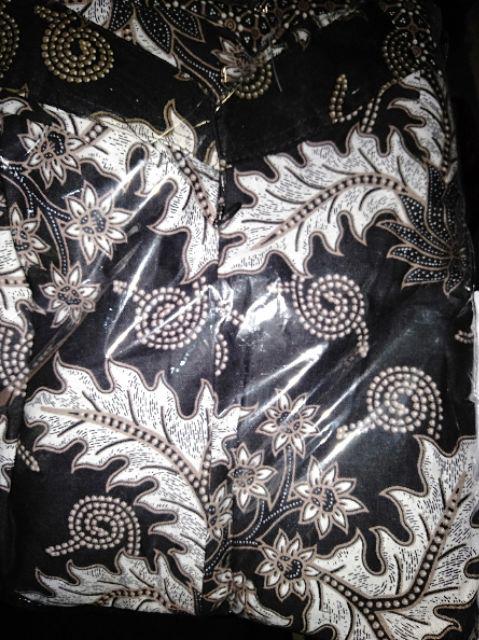 Grosir Batik - Gamis Peplum Lawasan Daun #2