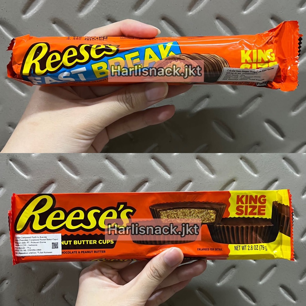 

REESE’S FAST BREAK MILK CHOCOLATE KING SIZE / REESE 4 PEANUT BUTTER CUPS KING SIZE