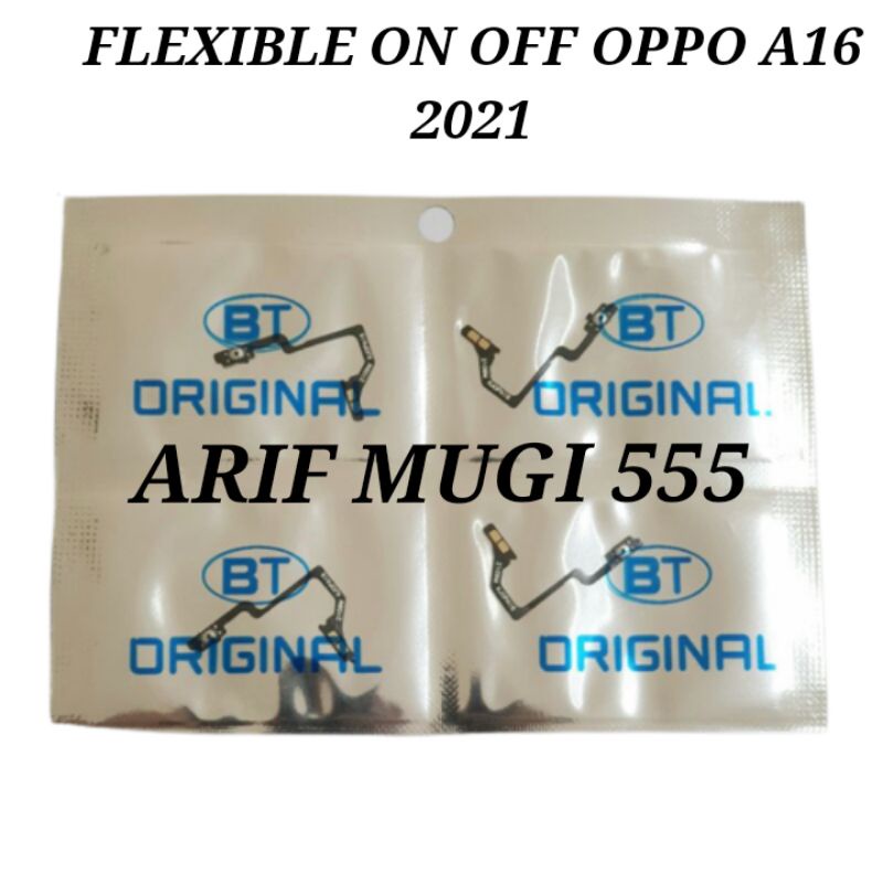 FLEXIBLE FLEXIBEL TOMBOL ON OFF OPPO A16 2021 ORIGINAL