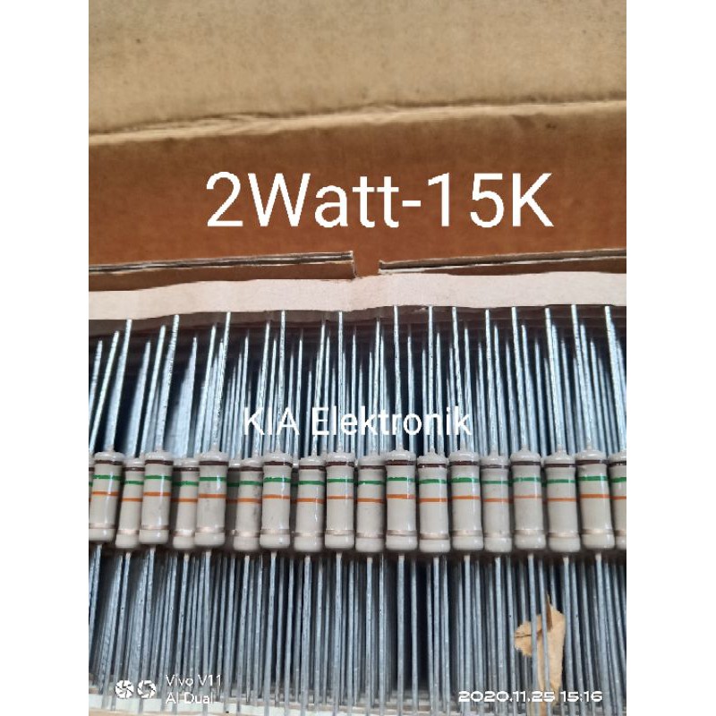 Grosir Murah Resistor 2watt 15k R 2w 15kilo 2 watt 15 kilo Resistors 2 watt 15K Ori