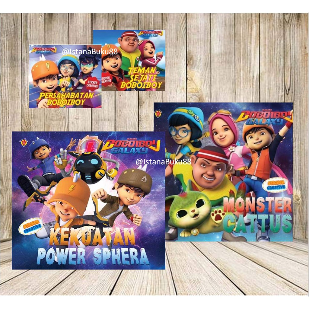 Aktivitas Stiker Kreatif Boboiboy Galaxy Mewarnai Sticker Creative Shopee Indonesia