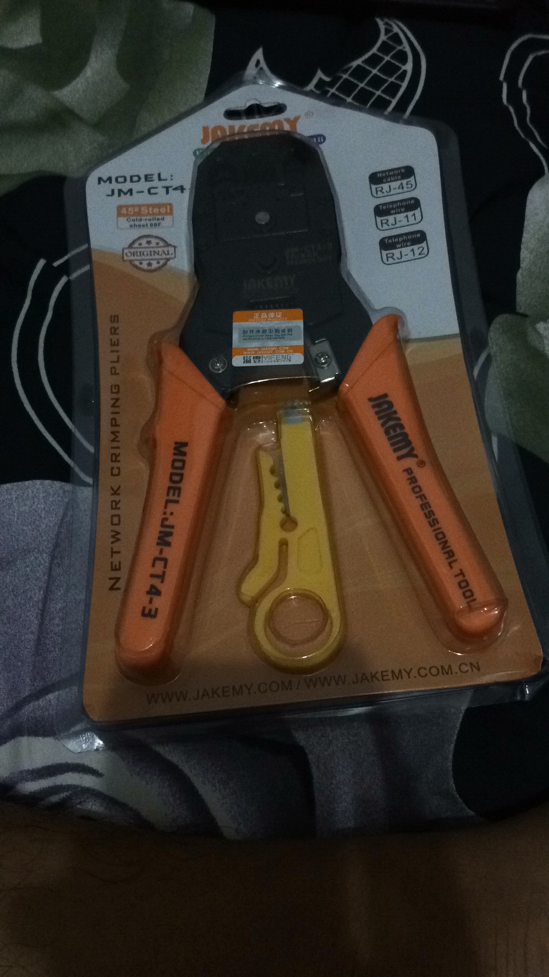 Jakemy Crimper Plier Tang Lan Network Cable Rj45 / Rj-11- Jm-ct4-3