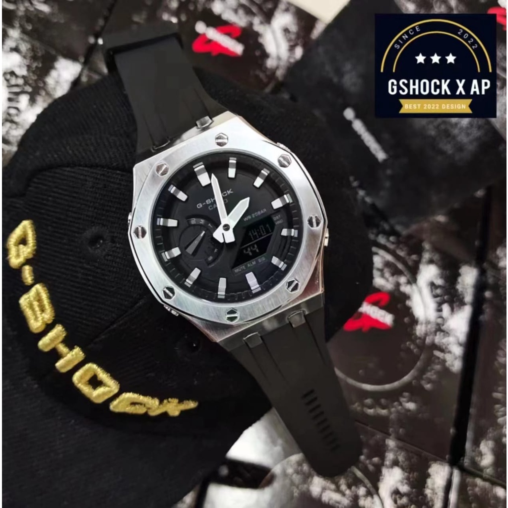 G-Shock GM2100 CasiOak AP Modification Kit 3rd Gen steel Case &amp; Rubber Strap