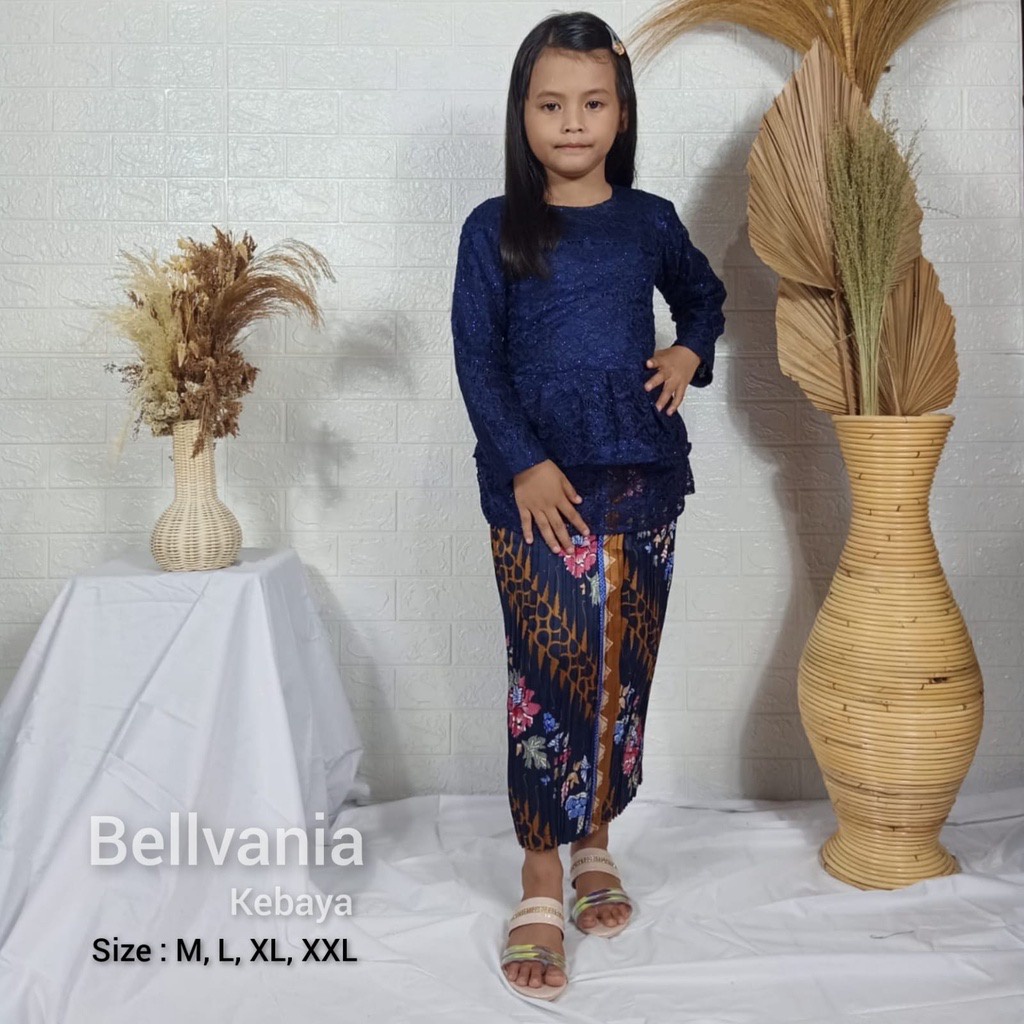 ￼kebaya Aurora brukat - Kebaya Anak Perempuan - Baju kebaya Anak Perempuan - kebaya anak umur 12 tah