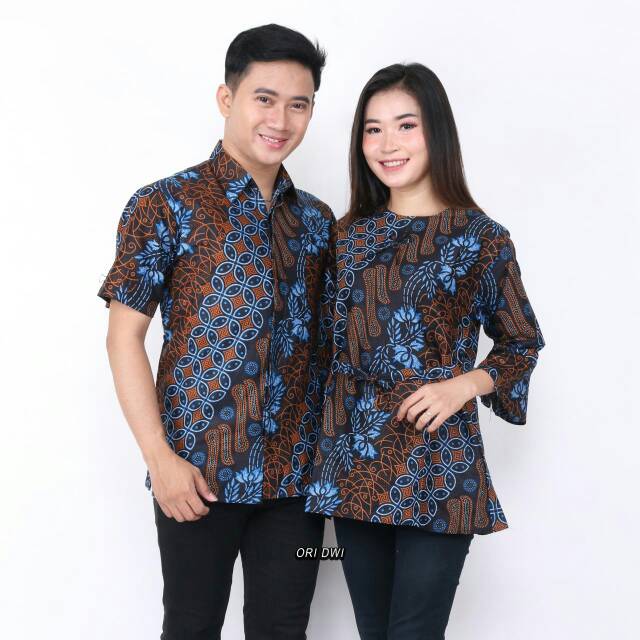 Baju Batik Pria Dan Wanita Desain Formal Motif Bagus Tampil Elegan Berkelas Shopee Indonesia
