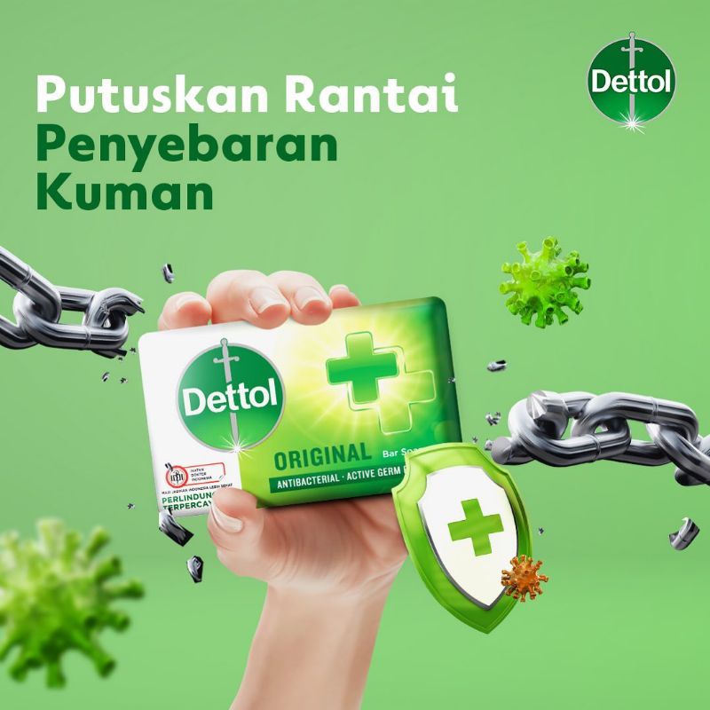 DETTOL ANTISEPTIK CAIR - PEMBUNUH KUMAN BAKTERI PENYEBAB PENYAKIT DETOL