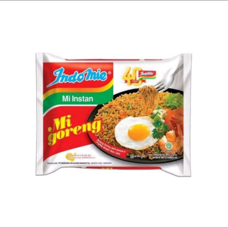 

Indomie instan goreng 85g