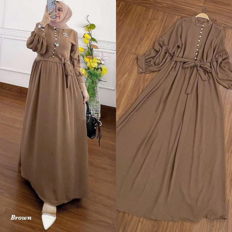 DRESS MUSLIM, baju wanita, baju gamis, dress, gamis, Baju gamis, fashion wanita, Nila Dress