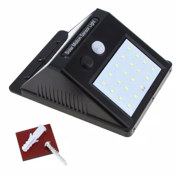 Lampu Solar Motion Sensor Light 30 LED MS-10WLD &amp; MS-15WLD Lampu Taman Tenaga Surya Cahaya Matahari