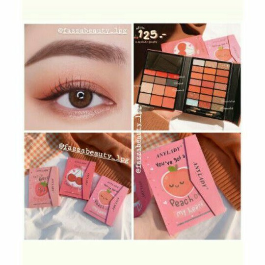 anylady pallets/ eyeshadow, blush on /pallets lengkap