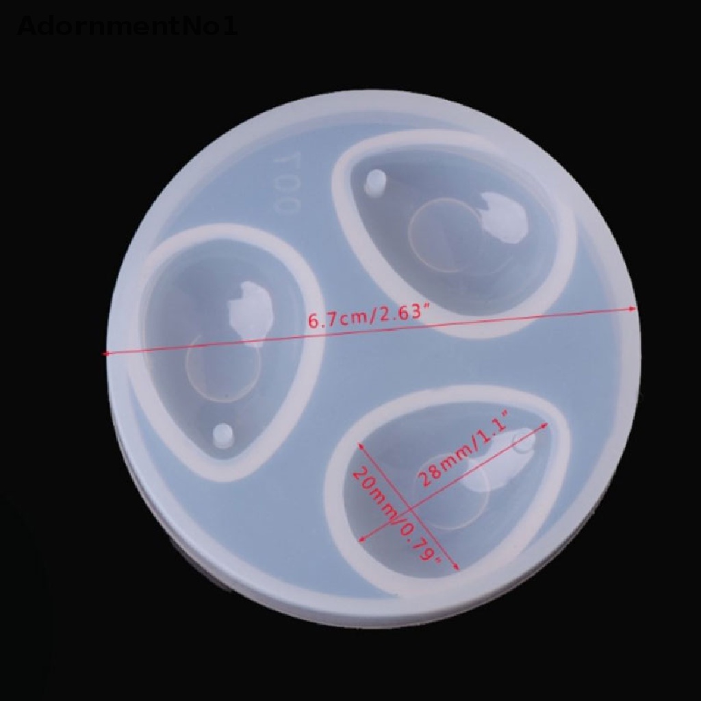 (AdornmentNo1) Cetakan Resin DIY Bentuk Tetesan Air Bahan Silikon Untuk Kerajinan Tangan
