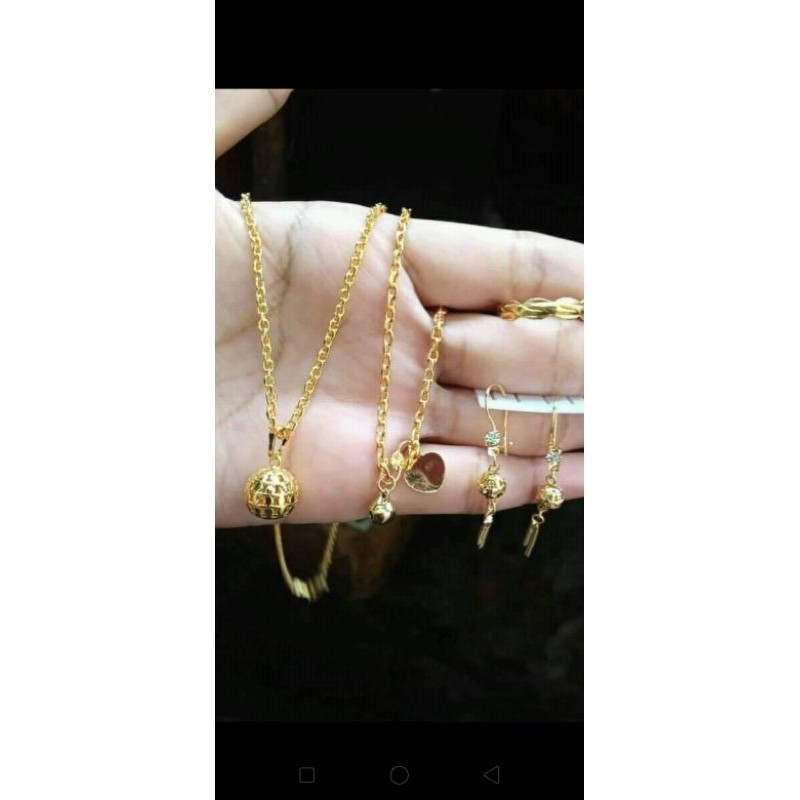set perhiasan dewasa bahan koin 91