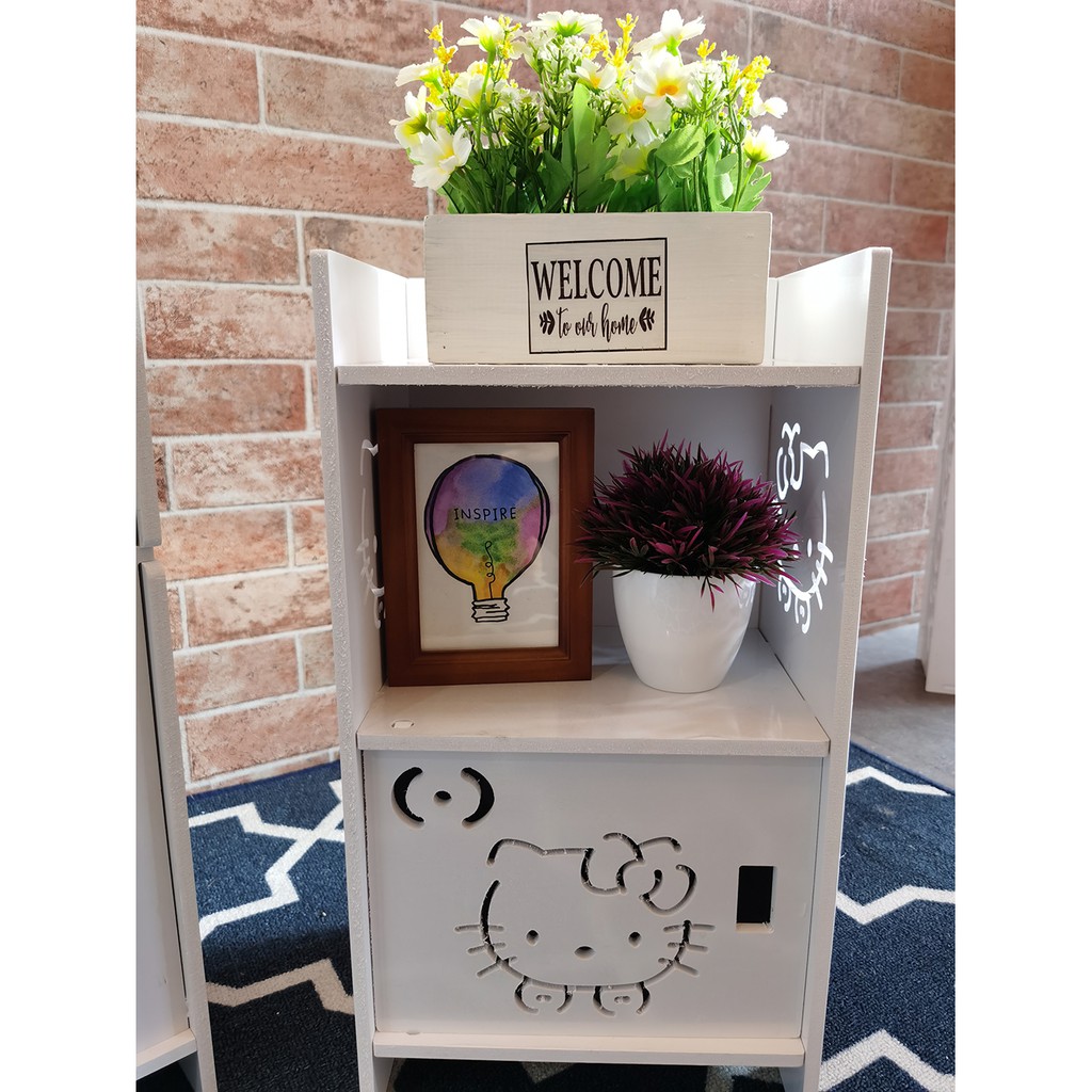 Lemari Hello Kitty Side Table Rak buku Rak kosmetik ANTI RAYAP