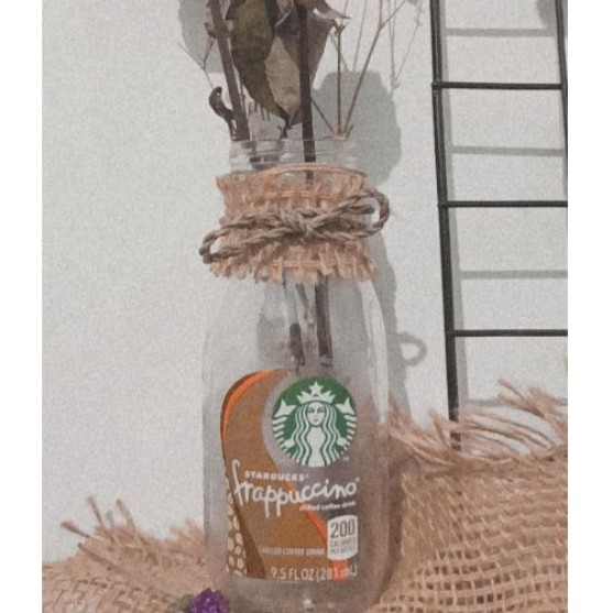 Botol kaca Starbucks untuk ikan cupang atau vas tanaman vintage