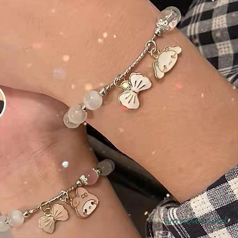 Melody Cinnamon Dog Opal Gelang Lucu Sederhana Gelang Hadiah Pacar-Won