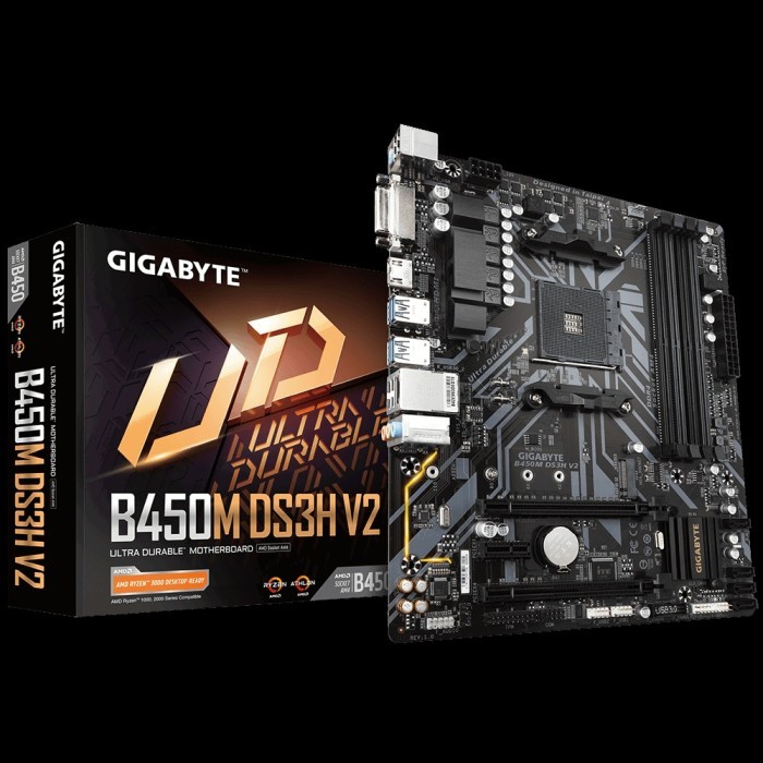 Motherboard Gigabyte B450M DS3H V2 AMD Socket Ryzen