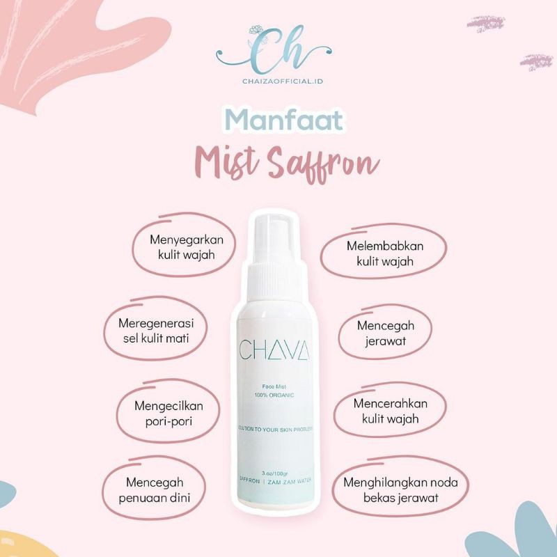 READY‼️ CHAVA FACEMIST BY CHAIZA OFFICIAL / FACE MIST SAFFRON