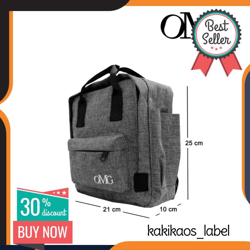 Mini Ransel Backpack Tas Punggung Kecil imut Wanita OMG Waterproof