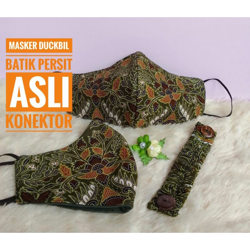 Masker Batik Persit ASLI Duckbill