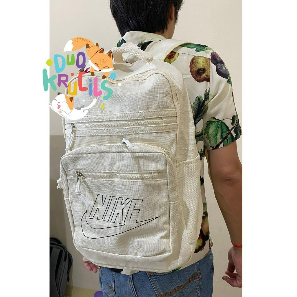 Tas Ransel anak sekolah kuliah SD SMP SMA polos broken white ala korea jepang