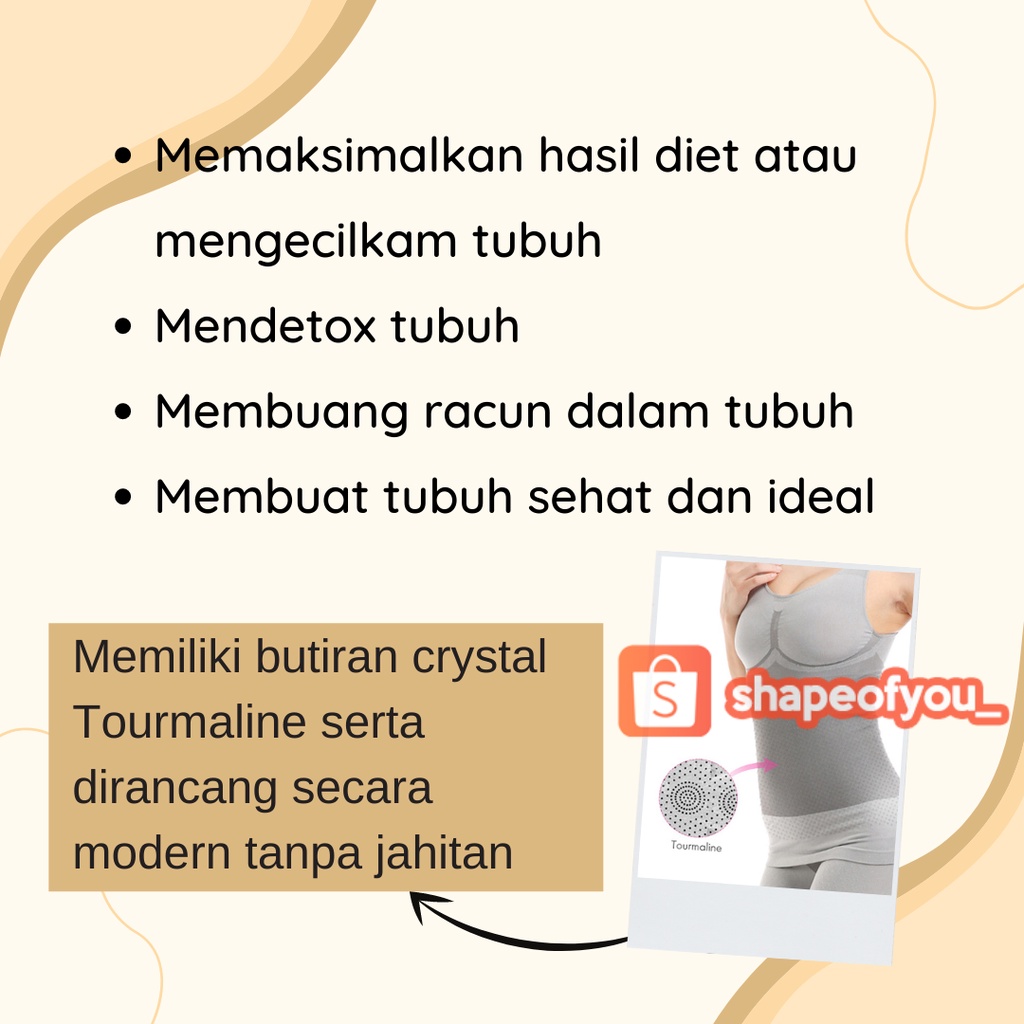 Pelangsing Badan Tubuh Perut Pengurus Tourmalin Bambu Pengecil Pembakar Lemak Buncit Shapeofyou_