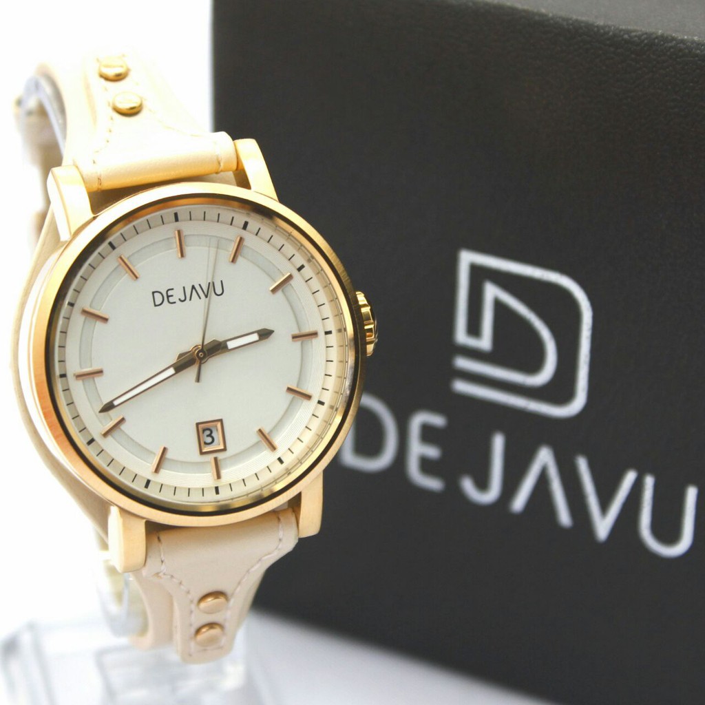 Dejavu DJ5020 Original Watch - Jam Tangan Kasual Wanita - Leather Strap
