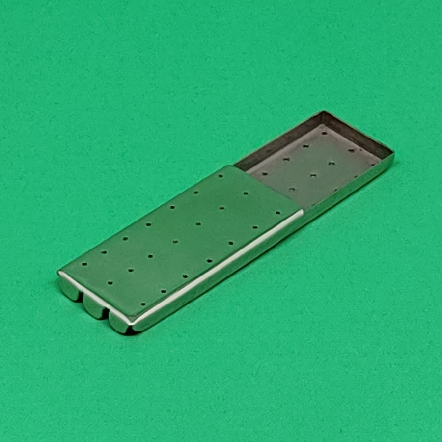 Alat Medis Alkes Needle Cases Stainless Steel 50x24x6 mm|Box Medis|Perlengkapan Medis|Gudang Medis
