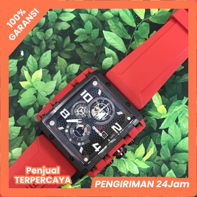 Expedition E6757M Red black Original - Jam tangan Pria | Jam Tangan Pria | Garansi Resmi100% DIJAMIN