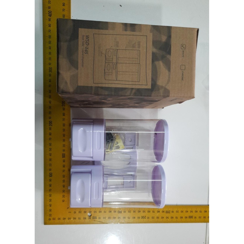 Wasser Wsd245 Dispenser Sabun Cair Double Dobel Tempat Sabun Cair